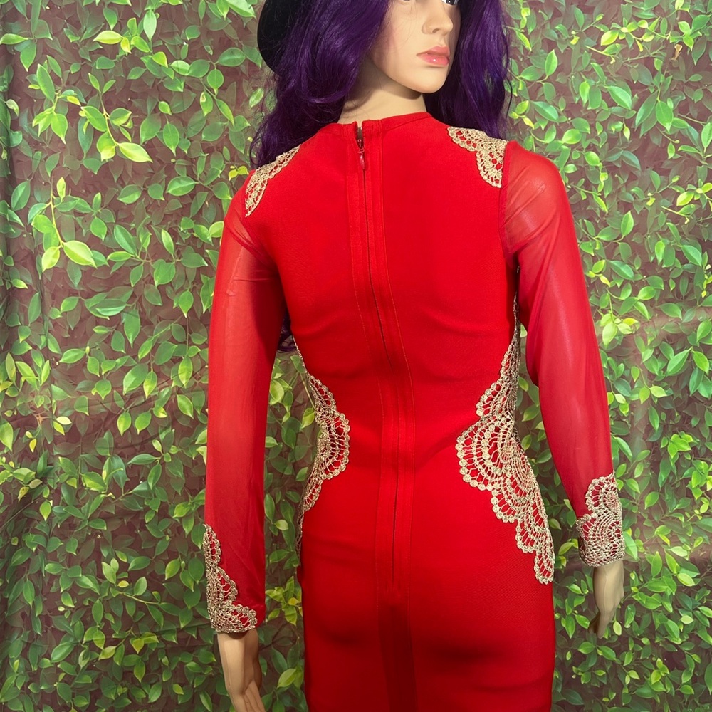 Adice Red Zip-Up Dress - Picture 10 of 15